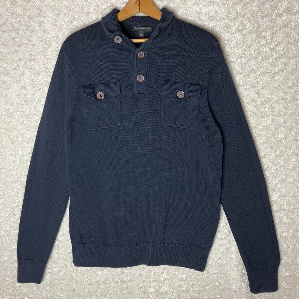 Banana Republic Size Medium Men's Knit Long Sleeve Sweater